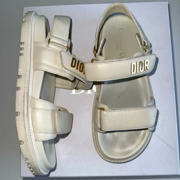 Dior Women's Cream Sandals - Picture 5 of 6